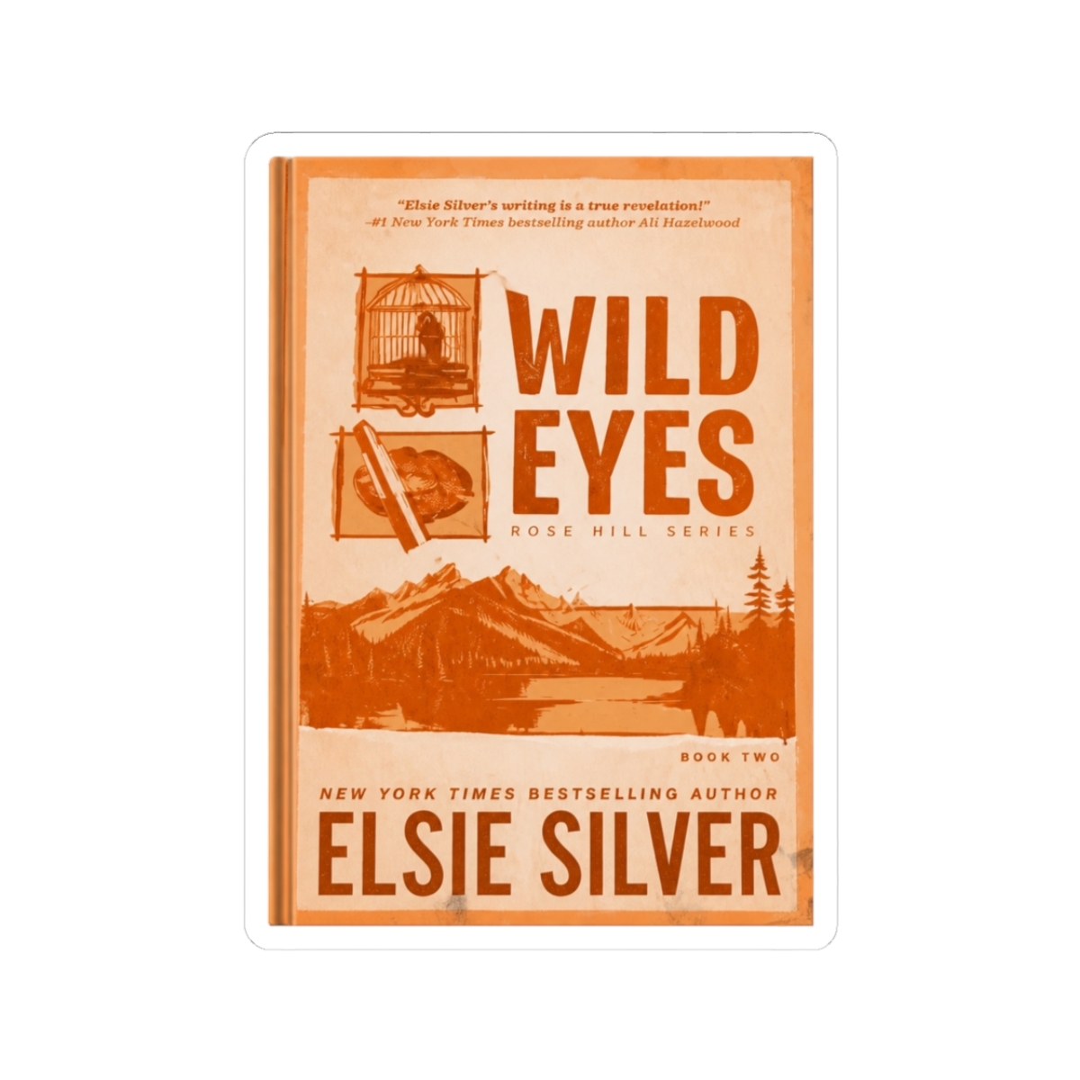 Wild Eyes Elsie Silver Book Sticker - Official stickers merchandise